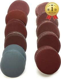 【楽天ランキング1位入賞】ASPALAND サンドペーパー マジック式 100mm 100枚セット 10種の粒度 各10枚 (100mm)