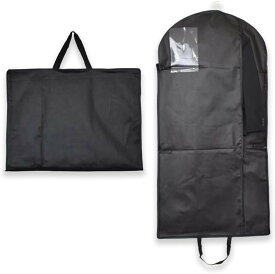 【楽天ランキング1位入賞】ガーメントバッグ 三つ折り コンパクト キャリーバッグ スーツ 持ち運びバッグ ドレスカバー 靴 レディース メンズ (ブラック)