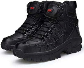 ナイトレイド メンズ ミリタリー ブーツ アウトドア シューズ 登山 靴 ブラック 26.5cm( ブラック 26.5cm, 26.0 cm 2A)