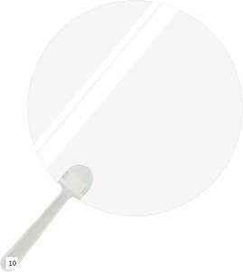 【楽天ランキング1位入賞】morytrade 透明うちわ 結婚式 ミニ 披露宴 パーティー 会食 フェイスシールド 10枚セット