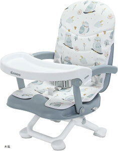 【楽天ランキング1位入賞】ベビーチェア ローチェア 折りたたみ カバー付き 高さ調整可能 軽量 赤ちゃん用 お食事椅子 テーブルチェア 出産祝い 6ヶ月から3歳まで(木菟)