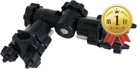 【楽天ランキング1位入賞】パラソル ホルダー キャンプ 釣り ヘラブナ アウトドア 固定 角度調整 クランプ 万力 日傘 パイプ椅子 ポール BBQ 海 ロッド 日よけ ブラック 17x13x4cm (ブラック, 17x13x4cm)