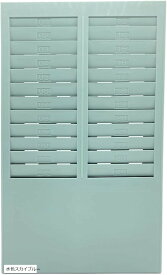 【楽天ランキング1位入賞】スタートサイド タイムカードラック タイムレコーダー タイムカード収納BOX 24人用 水色スカイブルー (水色スカイブルー)