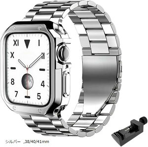 ݊iApple Watch݊i XeX oh یP[Xt AbvEHb`p ^ rv xg SE2 Ultra(Vo[, 38/40/41mm)