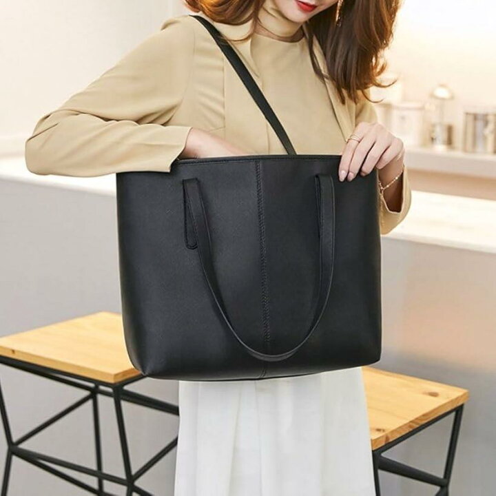 楽天市場】通勤バッグ a4 トートバッグ レディース 黒 大容量 