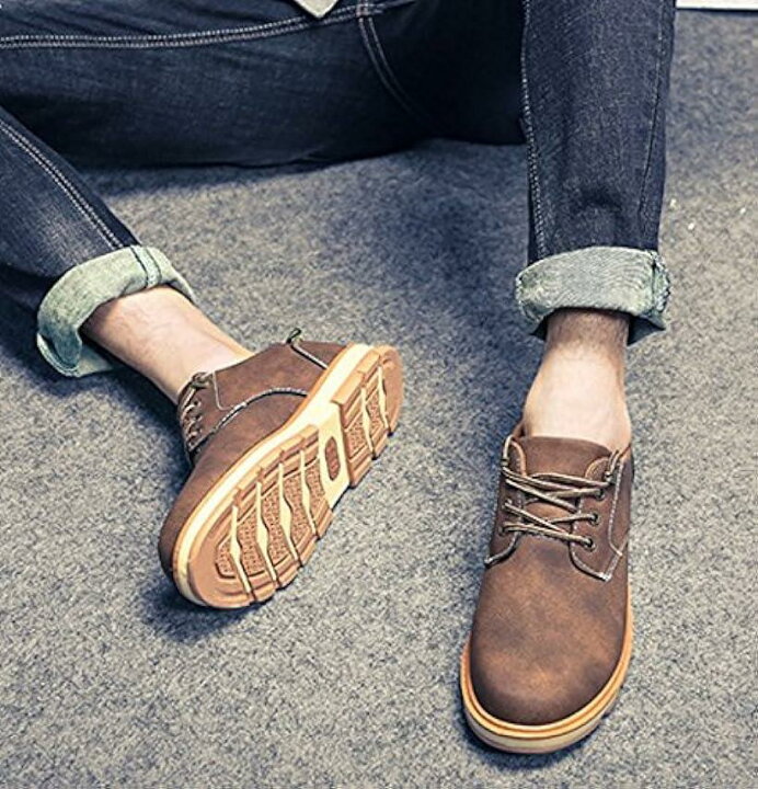 楽天市場 スニーカー メンズ デッキシューズ 紐 ファッションスニーカー 靴 ローカット カジュアル 24 5cm Mdm ブラウン 24 5 Cm Reapri