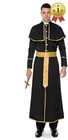 [シャンディニー] 神父 コスプレ 宣教師 コスチューム 修道士 衣装 司祭 仮装 メンズ キリスト XLサイズ