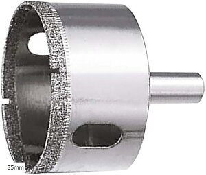 ホールソー ガラス タイル 用 サイズ 6〜150mm ガラス穴開け 工具 ホルソー 35mm (35mm)