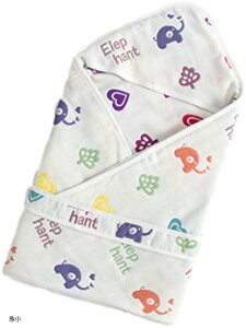 ボアソルチ 新生児 おくるみ ベビー バスタオル ブランケット 綿100% 6重 ガーゼ 象小 (象小)