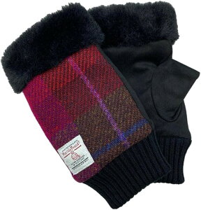 �n���X�c�C�[�h Harris Tweed ��� �t�B���K�[���X �O���[�u ���f�B�[�X �w�Ȃ� �{�A�t�� ���{�A FBNB-001 (�s���N�`�F�b�N, Free Size)