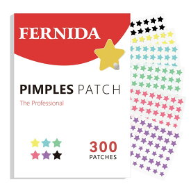 正規品 ニキビパッチ 星 スポットパッチ ハイドロコロイド CICA 大容量 6カラー 300pcs pimple patch 可愛い 顔シミ隠し (6色 星型「300pcs」)