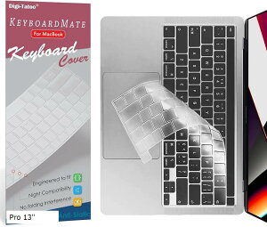 yyVLO1ʓ܁z݊iUSpz MacBook L[{[hJo[ Pro 13C` 2022 M2`bv / 2020 M1`bv 16C` 2019 - ^A2338/ A2289/(Clear, Pro 13'')