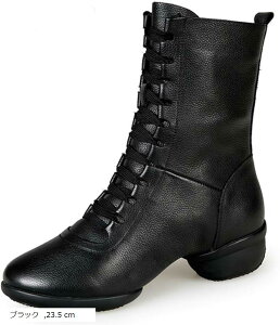 �_���X�V���[�Y �u�[�c �҂ݏグ �W���Y�_���X �q�b�v�z�b�v 23.5cm (�u���b�N, 23.5 cm)