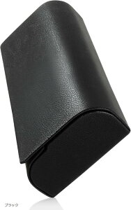 メガネ ケース サングラス ハード オシャレ スリム マグネット ビジネス コンパクト 頑丈 軽量 カジュアル メンズ レディース 兼用(ブラック, Free Size)