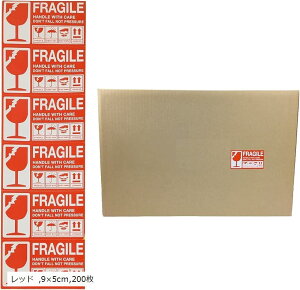 戵 ̒ V[ Fragile m x ꕨ ׎DV[(bh, 9x5cmC200)