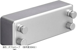 物干しワイヤー 耐荷重30KG 室内物干し ダブルロープ 全長4.2M 自由伸縮可能 穴開け不要 スローリカバリー 隠し物干し用ロープ SUS304ステンレス 防水 防錆 梅雨対策(銀色, ダブルロープ (耐荷
