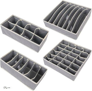 ���[�{�b�N�X ���� �ߗ� �C�� �l�N�^�C �u�� �d�؂� �� ������ �ȃX�y�[�X �܂��ݎ� 24 8 7 6 �}�X 4�Z�b�g �O���[ (�O���[)