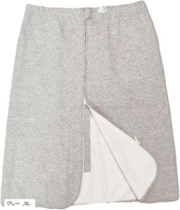 介護用 防水 巻きスカート 大人用 尿漏れ防止 3WAY 丸洗い可能 介護パンツ 失禁パンツ 吸水パッド(グレー, XL)