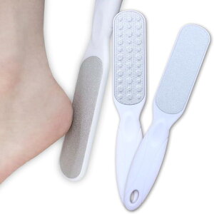 足裏 角質取り かかとケア かかと削り ささくれ フットブラシ なめらかかと で かかとキレイ かかとやすり フットケア (White)
