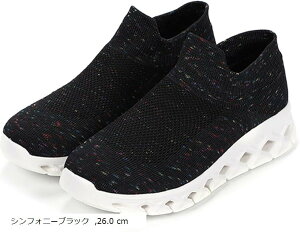 メンズ シューズ スニーカー スリッポン ウォーキング ランニング スポーツ 室内 軽量 通勤 通学 通気(シンフォニーブラック, 26.0 cm)