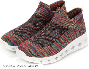メンズ シューズ スニーカー スリッポン ウォーキング ランニング スポーツ 室内 軽量 通勤 通学 通気(シンフォニーオレンジ, 25.5 cm)