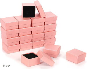 ギフトボックス ラッピング アクセサリー プレゼント 5x5x3cm 20個セット(ピンク)