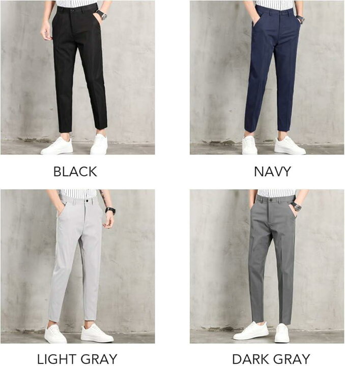 楽天市場 テーパードパンツ テーパードパンツメンズ 九分丈 9分丈 パンツメンズ秋冬 ライトグレー 34 スピード発送 Reapri リアプリ