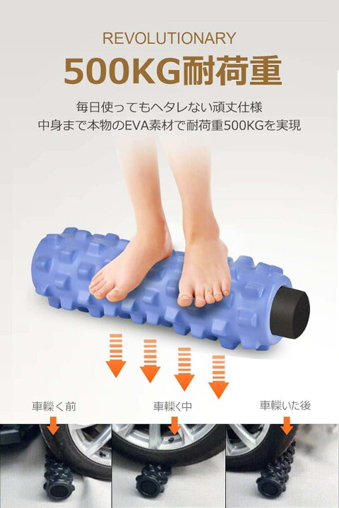 楽ギフ_包装】 500KG耐荷重 体のラインに合わせる フォームローラー ストレッチローラー マッサージ ヨガポール エクササイズ トレーニング 軽い 40x12〜13CM 600g 日本語説明書付き ライトブルー 500KG耐荷重 体のラインに合わせる フォームローラー ストレッチローラー マッサージ ヨガポール エクササイズ トレーニング 軽い 40x12〜13CM 600g 日本語説明書付き( パープル)