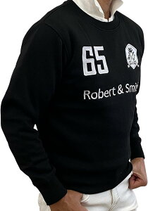 ロバート・アンド・スミス ゴルフ ウエアトレーナー スウェット 裏起毛で温かい アウター ジャケット ウインドブレーカー 防寒 メンズ 黒 MDM(ブラック, XL)
