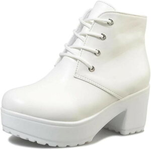 ���� �V���[�g�u�[�c �u�[�e�B ���f�B�[�X �҂ݏグ ���[�X�A�b�v (�z���C�g, 24.0�`24.5 cm)