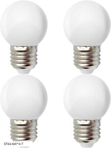 KY LEE LED {[v GW\ G45 7W dF 2700K F4000K F6500K NVbN gd  E26 ^ tBgd ȃGl p Ɩ ͋C(ST64-6Wx4-T)