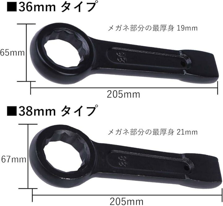 楽天市場 Hero World Trade 打撃 メガネレンチ めがねレンチ 打撃レンチ スパナ ボルト ベアリング 洗濯機 固着 36mm スピード発送 Reapri リアプリ