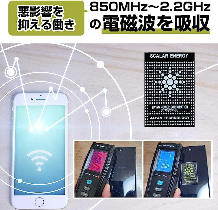 楽天市場 電磁波防止シール 電磁波防止シート スマホ スマートフォンパソコン電磁波吸収 家電 電磁波対策 8枚入り Mdm Reapri