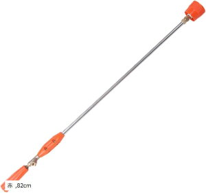 互換品 噴霧器 ノズル ステンレス 風よけ 軽量 手動 ロング 遠距離 散水 (赤, 82cm)