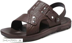 エンプティオ レザー サンダル 外履き バックストラップ フォーマル 快適 メンズ スライド ミリタリー アウトドア オシャレ ベランダ 通気性 クッション 蒸れない ウォーキング かっこいい