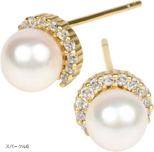 ピアス パールピアス レディース プレゼント 誕生日 アコヤ真珠 日本産 本真珠 小さい 金属アレルギー(ホワイト(スパークルG), 小さい)