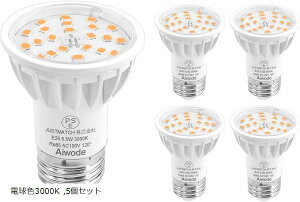 E26 LEDdE26 LEDX|bgCg5.5W 50-60W` dF3000K 񒲌Ή RA85 Lp120x Px600LM PSEF؍ (dF3000K, 5Zbg)