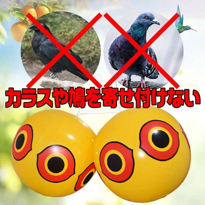 楽天市場】【楽天ランキング1位入賞】防鳥 鳥よけ 目玉風船 防水 防鳥妨害対策 大サイズ 直径50cm空気入れ付き 3個セット(50cm<3個セット>) : スピード発送 Reapri(リアプリ) 楽天市場】【楽天ランキング1位入賞】防鳥 鳥よけ 目玉風船 防水 防鳥妨害対策 大サイズ 直径50cm空気入れ付き 3個セット(50cm<3個セット>) : スピード発送 Reapri(リアプリ)