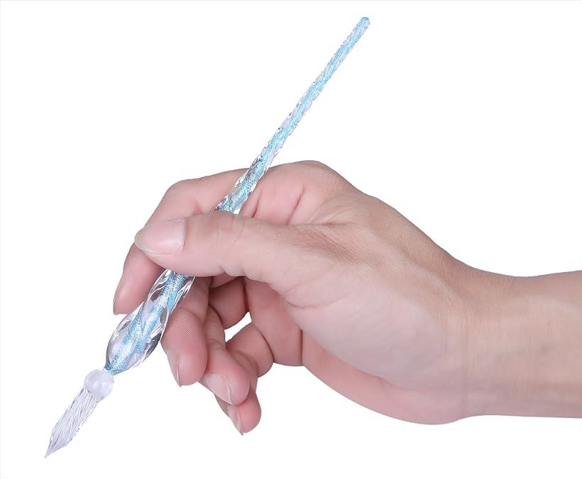 楽天市場】ガラスペン ペン置き セット 透明 Gペン 万年筆 インク ペン