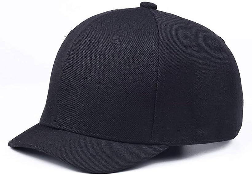 Haberry ハベリィ キャップ 帽子 野球 M 無地 新作アイテム毎日更新 メンズ ブラック つば短 安値