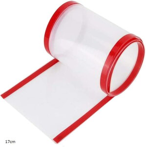 ドア 指はさみ防止 指挟み ドアガード 扉 テープ (透明, 17cm)