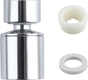 蛇口 シャワー 認証済み蛇口エアレーター 先端 360°回転 節水 キッチン 水道 首振り 流し切替 泡沫器 霧器 蛇口変換器 ガスケット付き 台所節水蛇口 水はね防止 蛇口交換アダプ シャワー蛇口