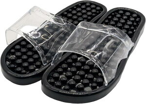 ベランダ サンダル レディース 速乾 水切り バスルーム トイレ 穴あき 長持ち (ブラック, L)