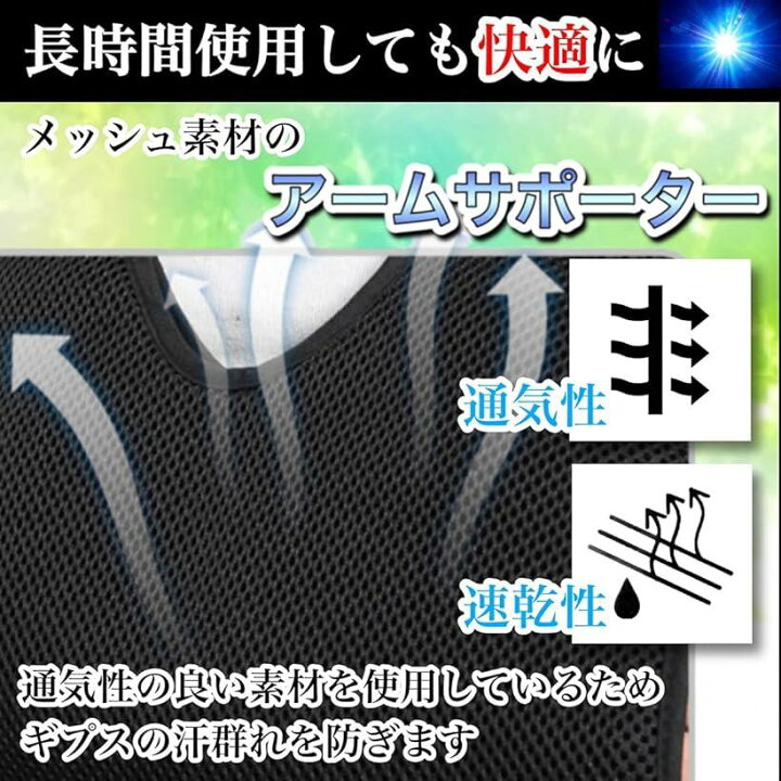 楽天市場 骨折用 サポーター 防水 ギプス カバー セット 腕 手首 固定 腕吊り 三角巾 お風呂 ギブス用 黒 ２点セット ワンサイズ スピード発送 Reapri リアプリ