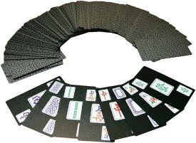 ペコモモワールド 麻雀 カード牌 PVC 携帯 旅行 カードゲーム ポータブル 卓上ゲーム