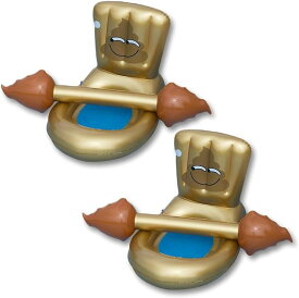 夏 プール おもちゃ トイ 海 子供 大人 水遊び ハンマー 2セット うんち型 便座型チェア 浮き袋 浮き輪 ゴールドチェア( うんち型(ゴールドチェア))