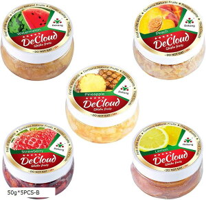 V[V t[o[ DeCloud Shisha Friut Hookah Mix Flavors Set Tobacco  Nicotine Free Molasses(50gx5pcs-B)