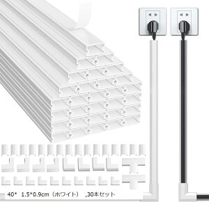 zJo[ [Zbg P[uBJo[ R[hveN^[ ȒPݒu dP[uJo[ (40x 1.5x0.9cmizCgj, 30{Zbg)