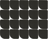 冷蔵庫マット 防振マット 防音 EVA素材 傷防止 凹み防止 フローリング用 77x77x6mm 冷蔵庫下敷き 家具保…