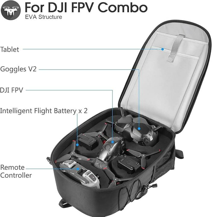 楽天市場】DJI FPV収納バッグ ドローン・マルチコプター用ケース FPV 